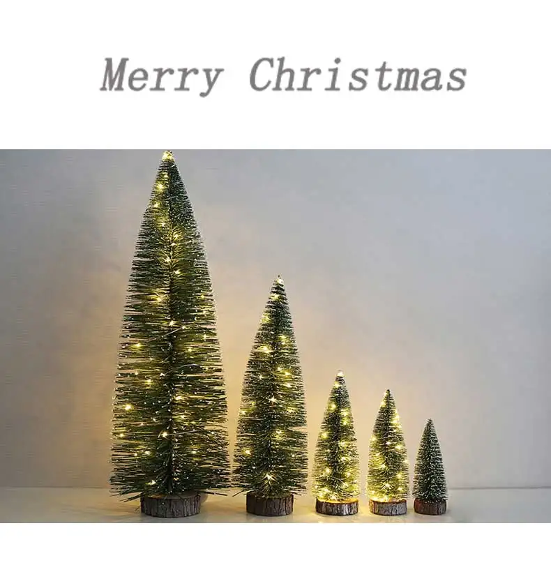 Рождественская елка arbol de navidad Новогодняя мини-елка маленькая сосновая елка adornos de navidad настольный мини Рождественский Декор