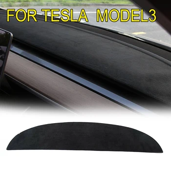 

Accessories Dash mat Pad Auto Cover Black For Tesla Model 3 2017-2019 Dashboard Replacement