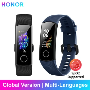 

Honor Band 5 Smart Bracelet Global Version Band Waterproof Sports Health Wristband Blood Oxygen Fitness Sleep Tracker Smartband