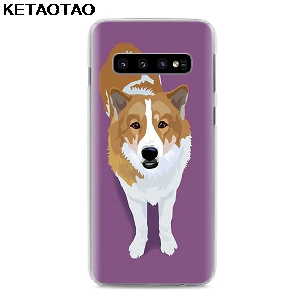 Ivory KETAOTAO каваи Шиба корги собака чехол для телефона s для iPhone 4S 5S 6S 7 8 Plus X XS XR 11 Pro Чехол кристально чистый мягкий TPU чехол s - Color: Ivory