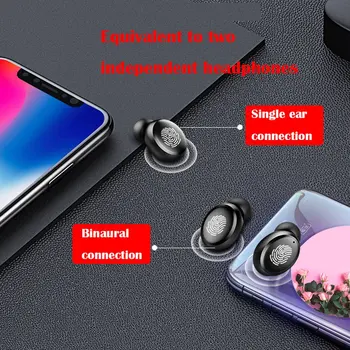 

Touch Wireless Headset 5.0 With Battery Display Wireless Binaural In-Ear Headphones Sports Call Headset