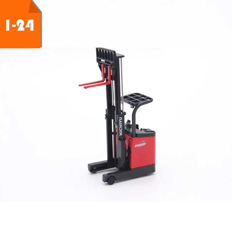 

1:24 scale battery forward forklift alloy car model metal industrial truck toy show scene simulation kids gift souvenir display