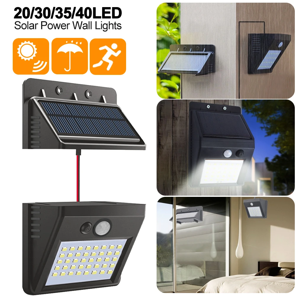 

High Quality Separable Solar Panel Outdoor LED Wall Lamp Motion Sensor Solar Night Sensor Light for Garden Night Light