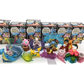 

Takara Tomy Pokemon Action Figure Toys 8Pcs/set Mewtwo Squirtle Pikachu Charizard Blastoise Venusaur Eevee Doll Toys