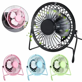 

4 inch Portable USB Charged Metal Mute Table Cooling Fan Home Office Air Cooler Rechargeable Desk Fan Portable Electric USB Fans