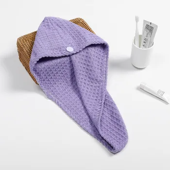 

Microfibre Towel Turban Shower Quick Dry Hair Drying Wrap Women Lady Hair Hat Cap Head Cover Wrap Bathing Tools 1/2/5/10 Pcs