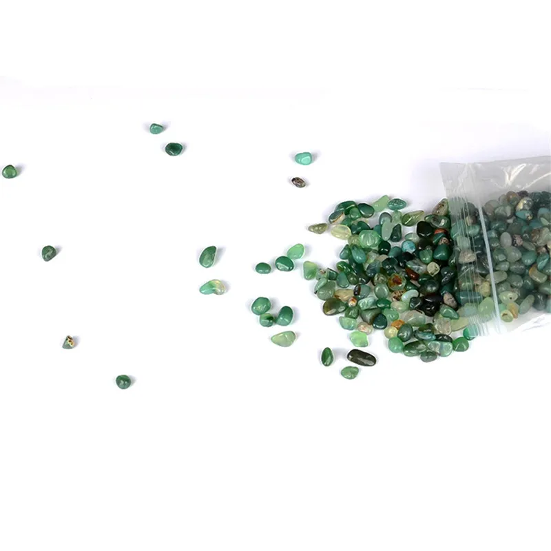 100 г высококачественный натуральный агат цвета зеленого мха искусственно мятые