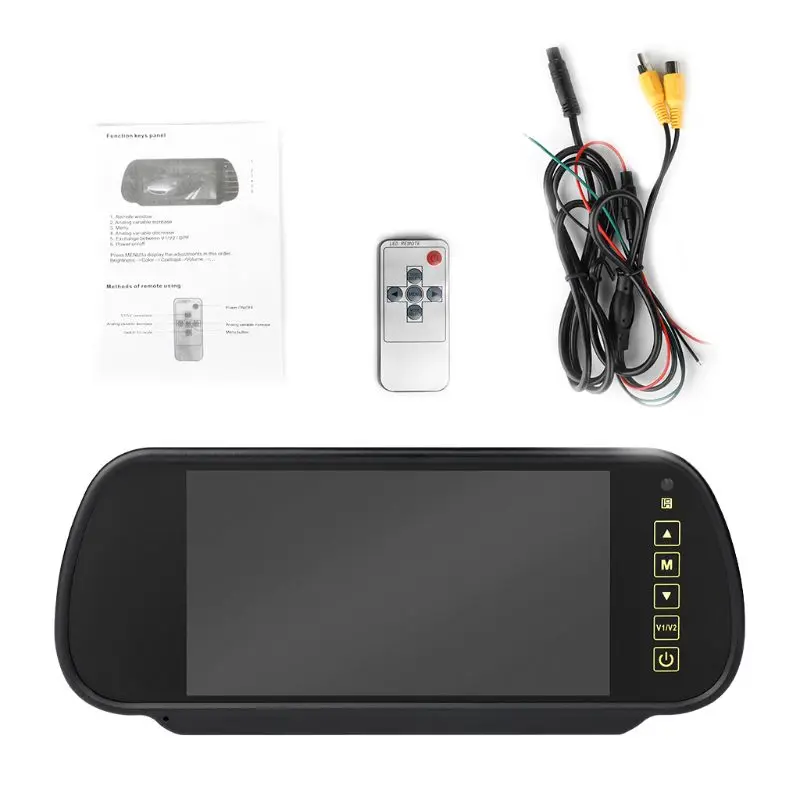 

LED IR Brake Light Rear View Reversing Parking Camera & 7 Inch Monitor for Fiat
