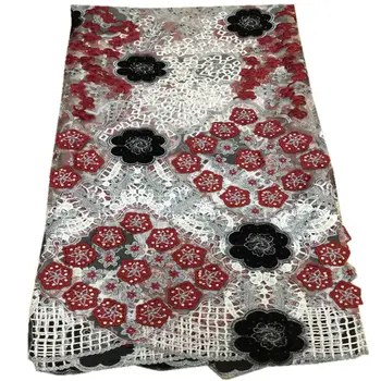 

Hot sale African Lace Fabric 2019 Velvet Tulle Lace Fabric With stones High Quality For Nigerian Wedding dress 5yards DG954