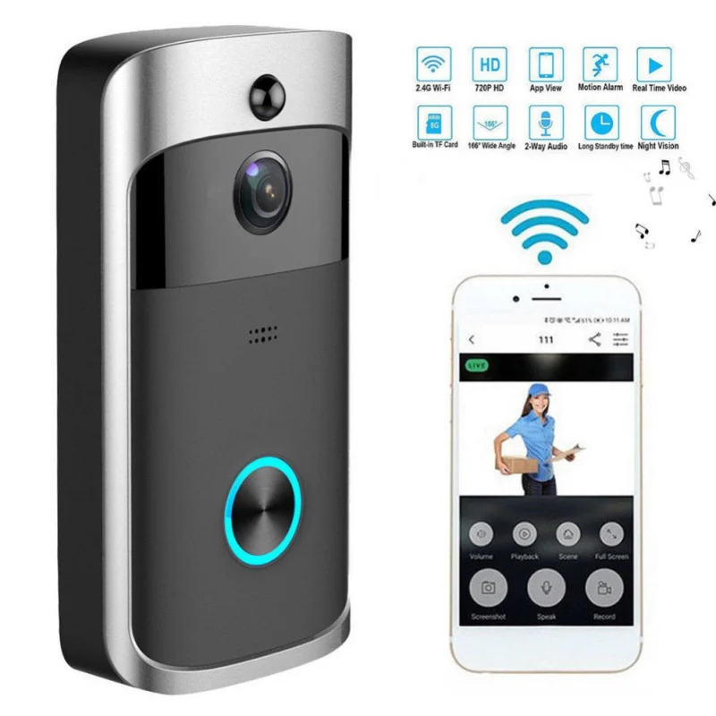 

Smart IP Video Intercom WIFI Video Door Phone Door Bell Doorbell Camera For Apartments IR Alarm Wireless Security Camera
