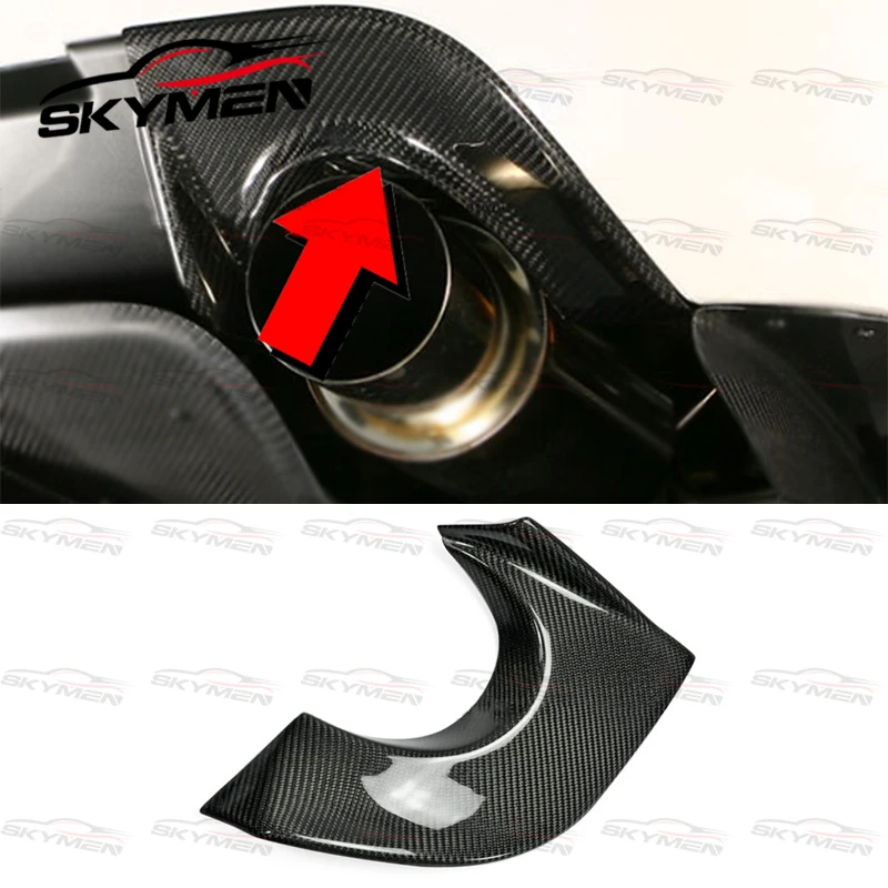 Тепловой щит для EVO 9 VRS стильный глушитель заднего бампера из углеродного волокна