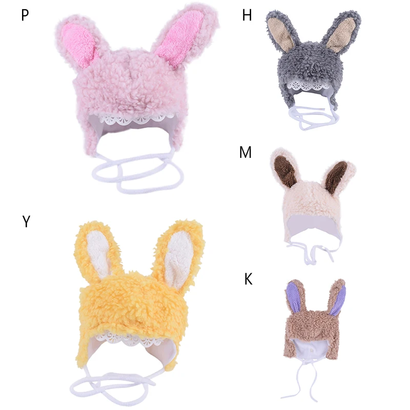 Winter Children Hat 2-8T Cute Warm Kids Girls Boys Baby Rabbit Ear Design Hats Knitted Hemming Caps