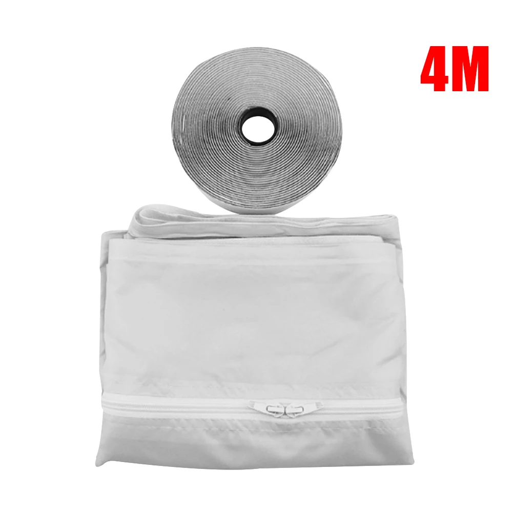 Grey 4m Оконный Утеплитель для мобильных кондиционеров мягкой ткани для удаления остатков крема запечатывания перегородка уплотнительная, для окон и дверей MYDING - Цвет: Grey 4m