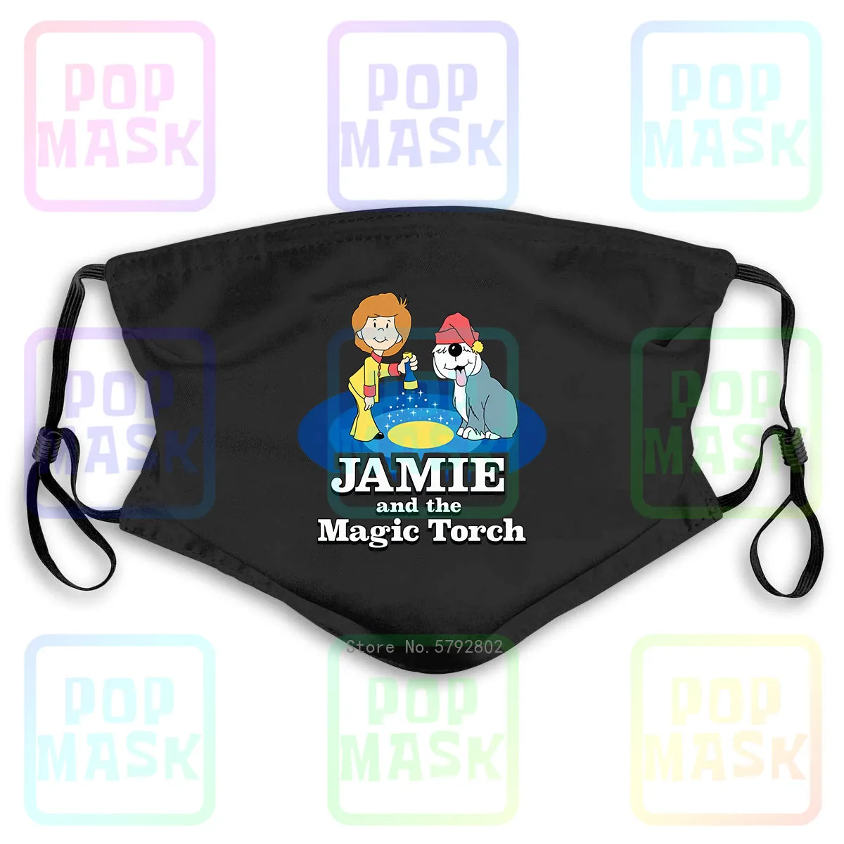 Dust Mask with Filter Jamie And The Magic Torch Retro Tv Show Cartoon Adults Washable Reusable | Аксессуары для одежды