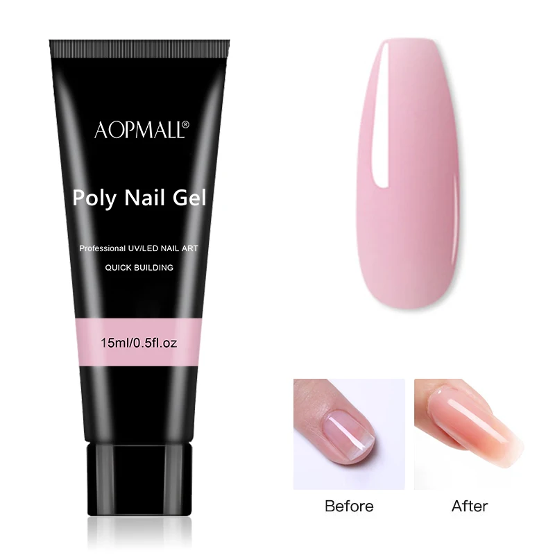 AOPMALL® Poly Nail Gel Set Extension Glue Kit For Manicure Set Nail UV/LED Acrylic Nail Polish Kit Nail Art Tool AOPMALL® Poly Nail Gel Set Extension Glue Kit For Manicure Set Nail UV/LED Acrylic Nail Polish Kit Nail Art Tool