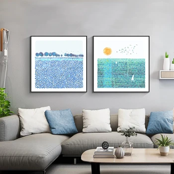 

Abstract style of modern art, printed canvas, square poster, home decoration painting, living room home decoration painting
