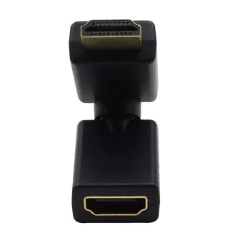 

50pcs 360 degree Swivel Rotating HDMI Male to Female Adapter Angle Convertor