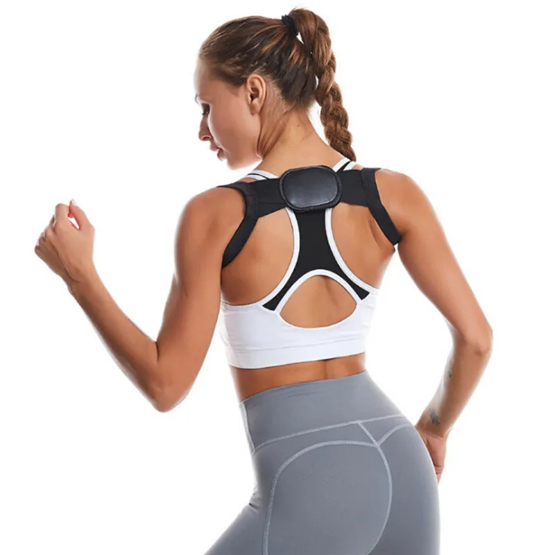 Корректор осанки для спины Регулируемый легкий дышащий моющийся плечевой ремень для поддержки осанки для женщин