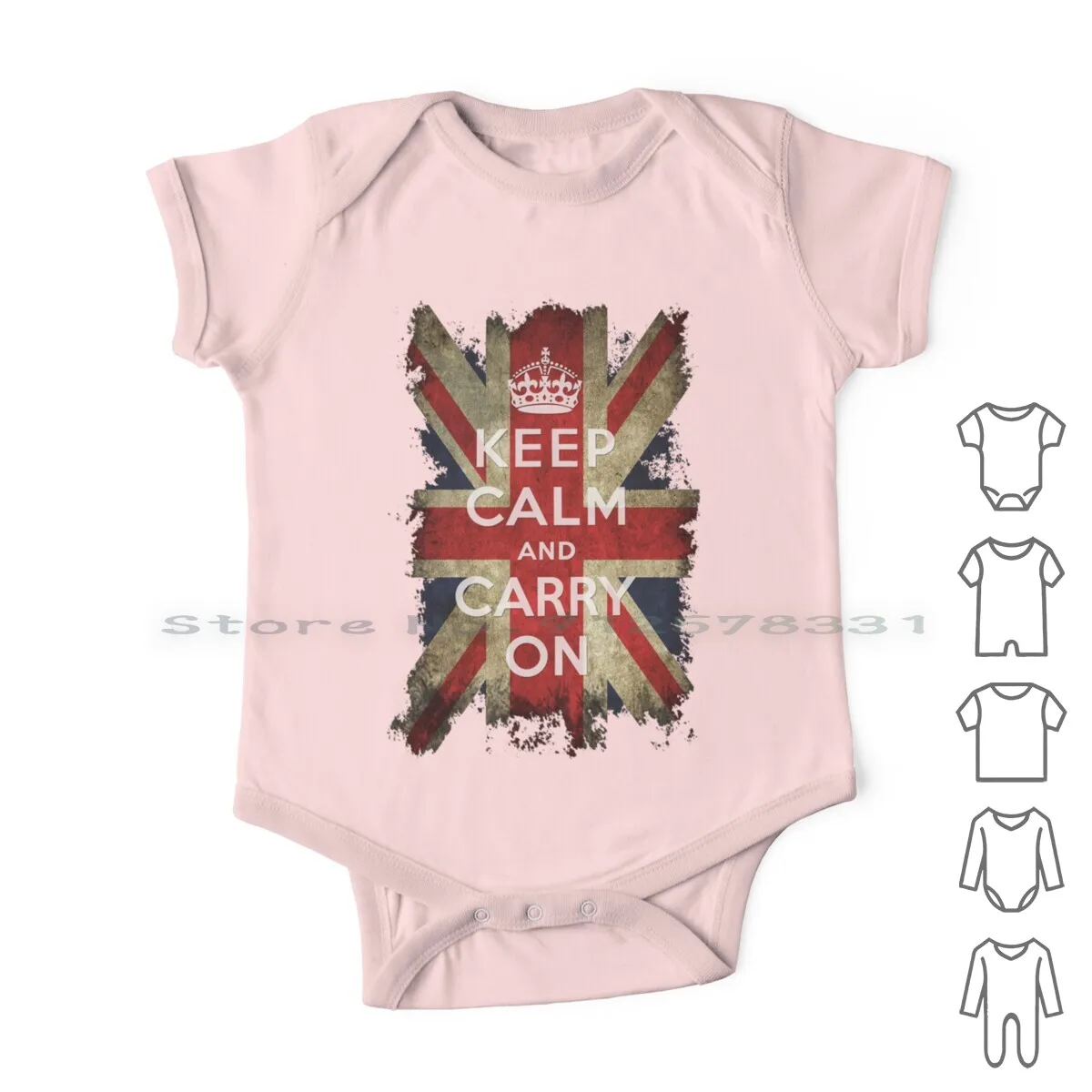 

Винтажная одежда для новорожденных с флагом «Keep Calm And Carry On» и флагом «Union Jack», комбинезоны, хлопковые комбинезоны, комбинезоны для новорожденных с надписью «Keep Calm And Carry On» (Великобритания)