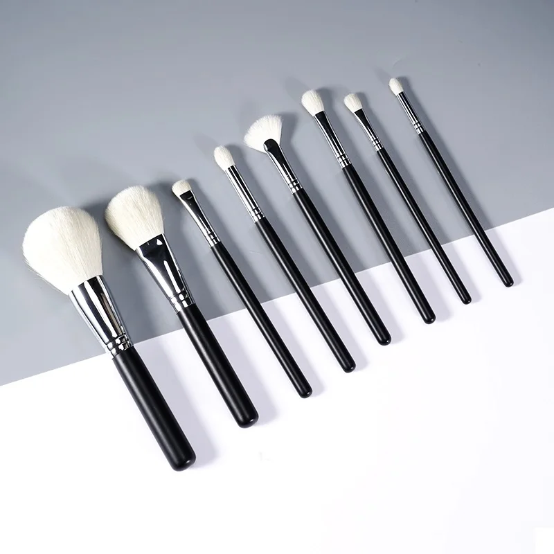 Professional Handmade Makeup Brushes Set Soft Goat Hair Face Powder