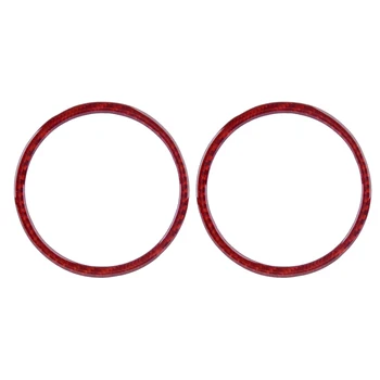 

2Pcs Car Door Speaker Ring Panel Cover Trim Fit For Ford Mustang 2015 2016 2017 2018 2019