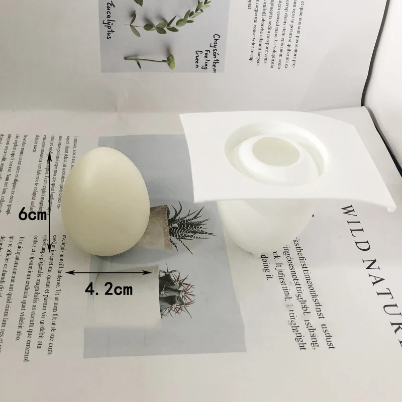 New 3D Easter Egg Handmade Candle Mold DIY Mousse Crafts Baking Tools Simulation Egg Resin Silicone Mold Soap Home Decoration