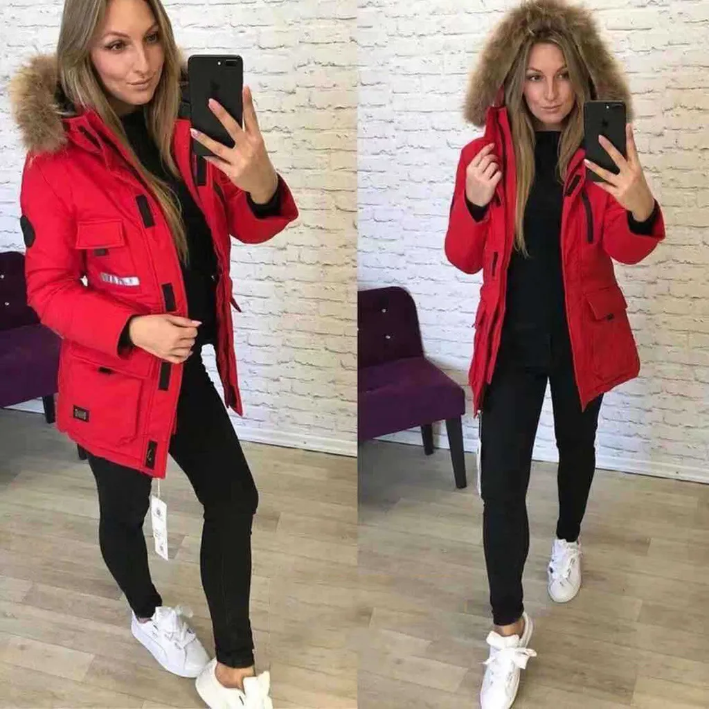 Womail пальто и куртки для женщин, Осеннее меховое теплое пальто с капюшоном и карманами, толстое пальто на молнии с капюшоном, женская модная Свободная верхняя одежда с длинным рукавом