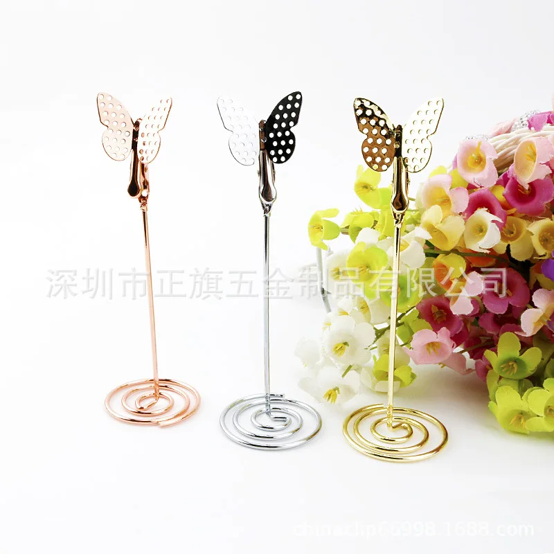 Metal Gold Silver Rose Gold Butterfly Modeling Business Card Holder Is Flag Source Genuine Product Currently Available