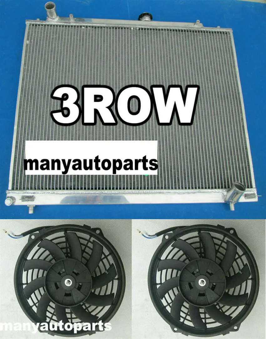 FOR MITSUBISHI PAJERO/MONTERO/SHOGUN III V60/V70 3.2 DID V68W/V78W MT  RADIATOR +two fans AliExpress