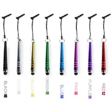 100 шт цветные мини бейсбольные длинные емкостные стилусы Styli универсальные совместимые со всеми устройствами с сенсорным экраном разные цвета