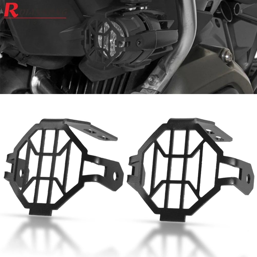 Black Aluminum Fog Light Protector Guard Cover For BMW R1200GS Adventure F800GS Black Aluminum Fog Light Protector Guard Cover For BMW R1200GS Adventure F800GS