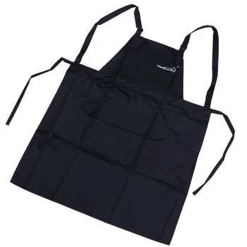 

Waterproof Pet Groomer Apron Waterproof Apron Sleeveless Pinafore Working Clothes Apron for Man Woman Home Shop (Black Waterproo