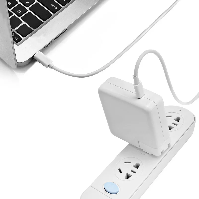 100-240 В TYPE-C USB-C зарядное устройство адаптер питания 61 Вт 87 Вт PD2.0/QC3.0 быстрое зарядное устройство Интеллектуальный микросхема для MacBook Pro/Air с кабелем