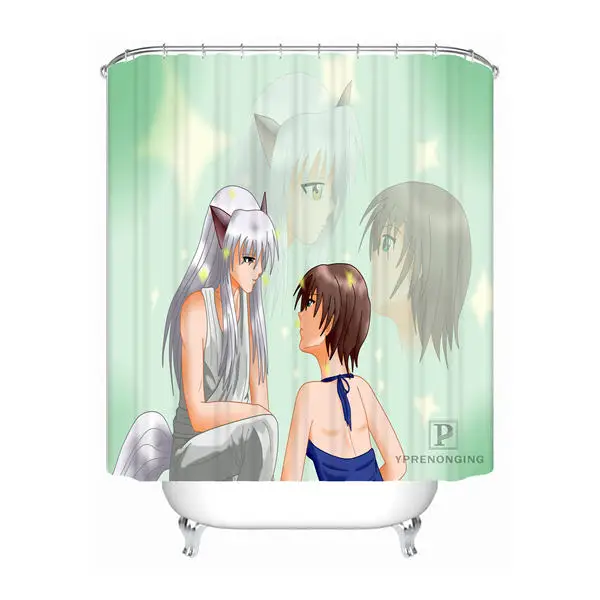 Shower Curtain Пользовательские Ретро аниме Inuyasha душ Ванная комната Шторы Mildewproof Водонепроницаемый полиэстер различные размеры#0421-21-55 - Цвет: Shower Curtain