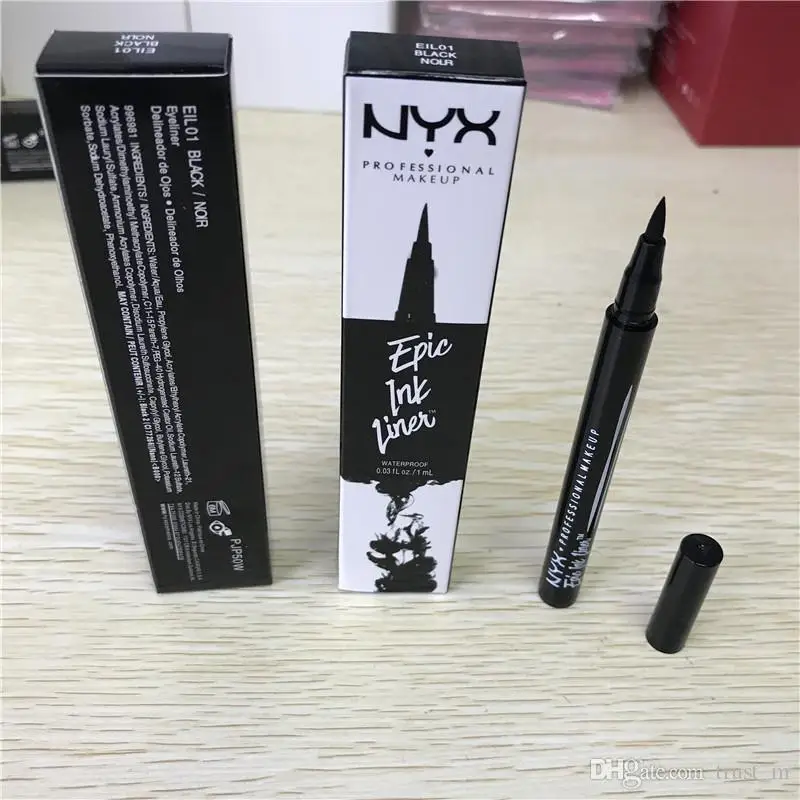 NYX макияж карандаш для подводки глаз Макияж Косметика Черный Розовый жидкий карандаш для подводки глаз Макияж инструмент maquiagem Макияж пудра тени для век ручка