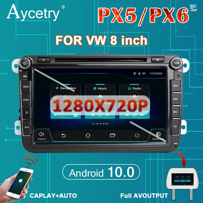 PX6 автомобильное радио 2din Android 10 мультимедийный dvd плеер авторадио GPS для