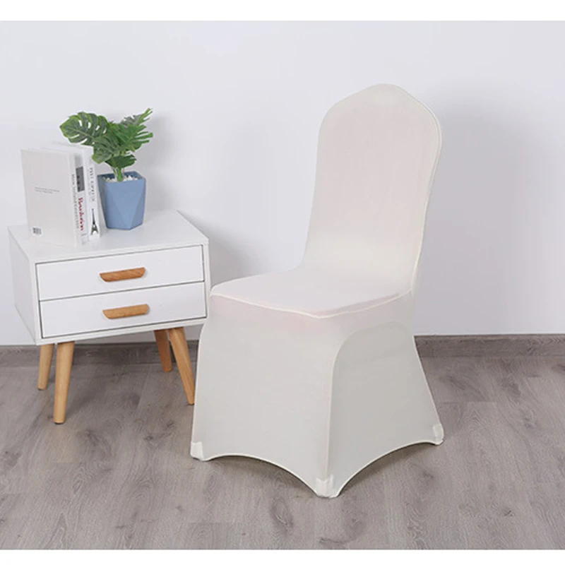 

Full package Solid Color Spandex Stretch Slipcover seat Chair Cover For Dining Room Kitchen Wedding Banquet Hotel Chair case