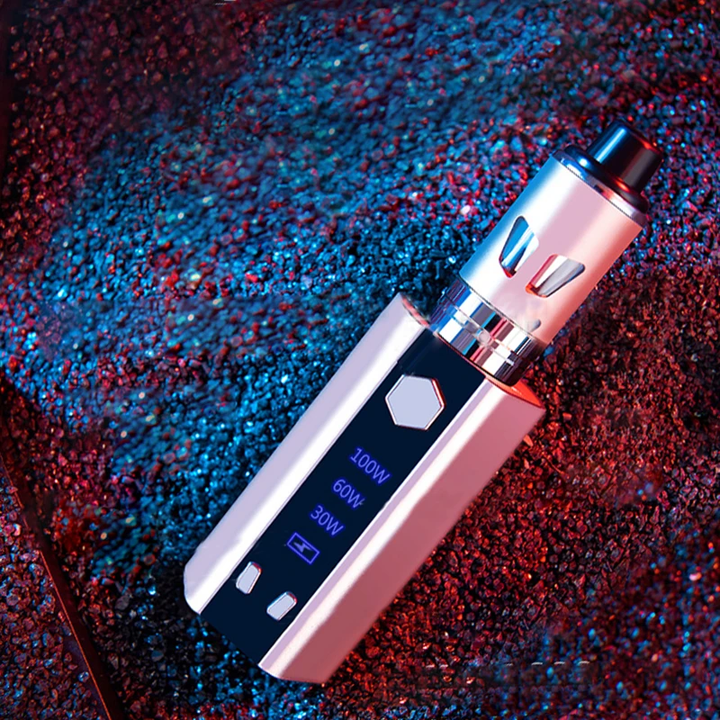 Электронная сигарета 100 Вт регулируемый вейп мод Бокс Комплект 2000 мАч встроенный