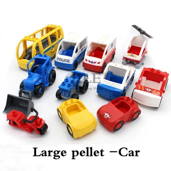 

Building Blocks Functional Car Model Sets Vehicle Plane Bus Large Particles Bricks Accessories Science Technology Toys for Kids