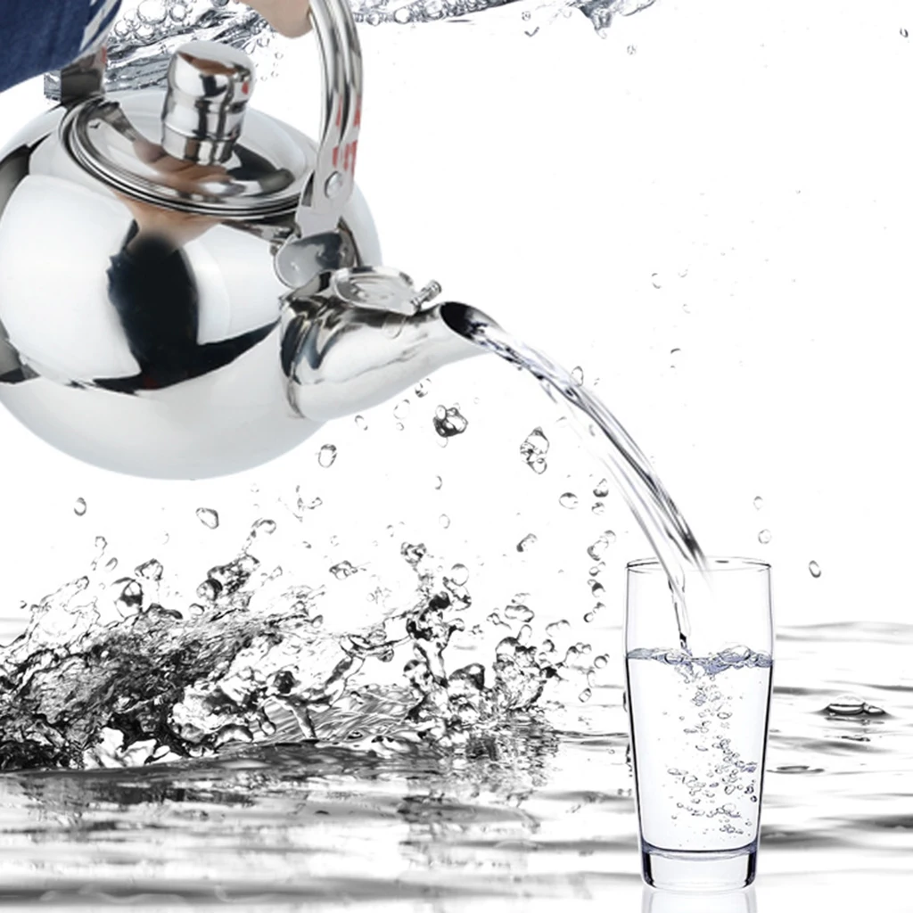 1.6L Stainless Steel Tea Kettle Teapot Coffee Pot Water Boiler with Infuser