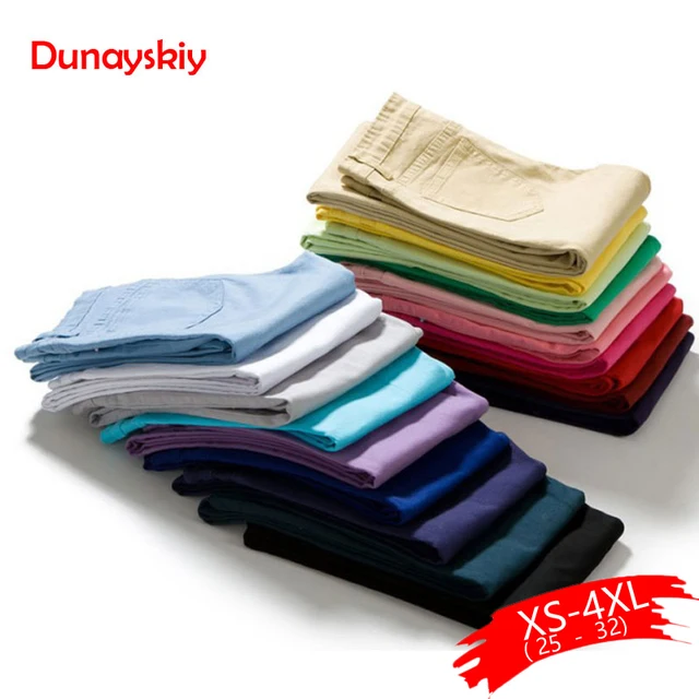 US $13.48 High Waist Jeans Women Fashion Autumn Style Casual Candy Color Pencil Legging Skinny Pants Trousers