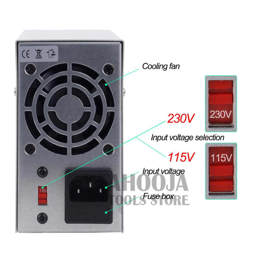 NPS306W 30V6A 4 цифровой дисплей Импульсный источник питания постоянного тока регуляторы напряжения лабораторный инструмент для ремонта Регулируемый источник питания 110/220 В