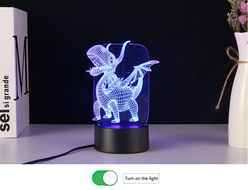 ZUCZUG декор для домашнего дома светильник 3D лампа светодиодная Ночной светильник колесо 3D обозрения Фламинго замок ночник детский Подарок на день рождения ночник декор для дома