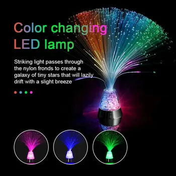 

LED Optic Fiber Light Festival Party Atmosphere Starry Sky Wedding Christmas Decor Fountain Color Changing Relaxing Night Lamp