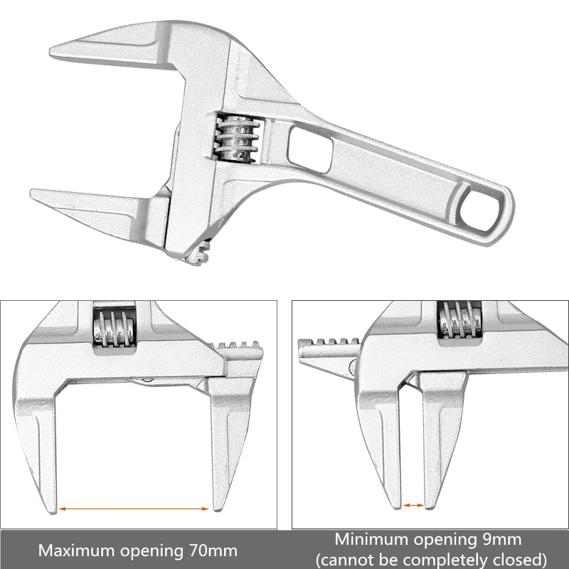 

9-70mm Adjustable Wrench Multifunctional Mini Repair Spanner Set Repair Tool Screw Key Nut Wrench Hand-Held Disassembly Tools