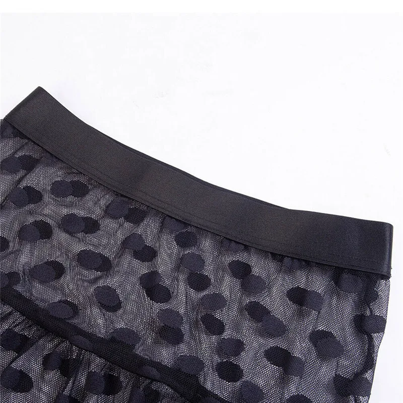 Summer Women Bikini Cover Up Swimsuit Mesh Sheer Transparent Mini Wrap Skirts Tulle Female See Through Sarong Beachwear
