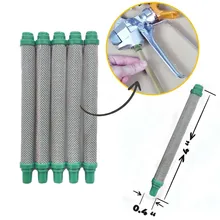 5 filtres pour pistolet de pulvérisation sans air, 30 mailles, en acier inoxydable 304, outils électriques, accessoires de Machine