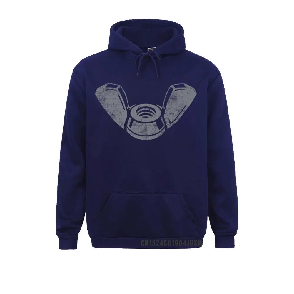 Custom Wing Nut Too Handyman DIY Funny Retro T-shirt__328 Adult Sweatshirts Dominant Summer/Autumn Long Sleeve Hoodies Hoods Wing Nut Too Handyman DIY Funny Retro T-shirt__328navy