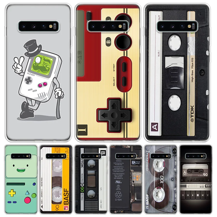 Модный чехол для телефона Gameboy с видео лентой Samsung Galaxy S10 S20 Ultra Note 10 9 8 S9 S8 S7 J4 J6 J8 Plus