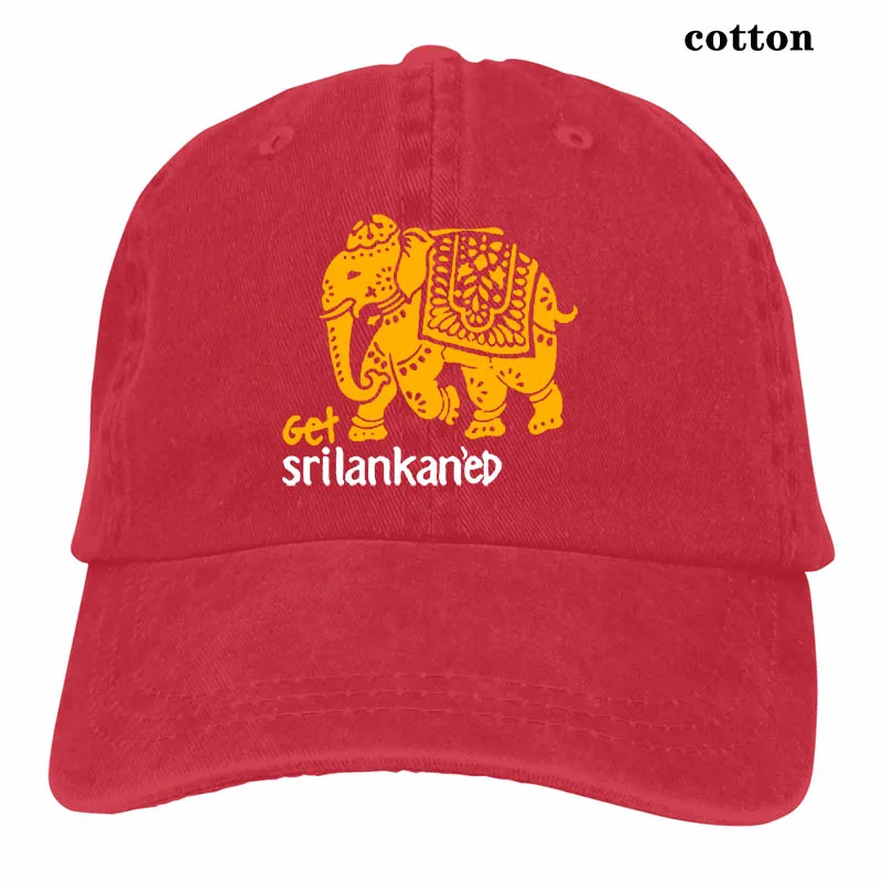 Забавный принт Srilankan черный Бейсбол кепки для мужчин и женщин, Кепка-тракер Шапки модные регулируемые кепки - Цвет: 3-Red